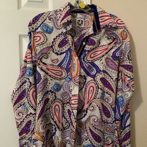 Paisley button down